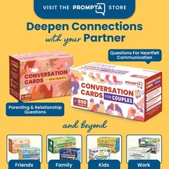 Prompta 600 Conversation Cards for Couples – Light, Medium, and Deep GettoKno…