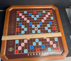 Vintage Franklin Mint Edition Scrabble 1990 Wood TURNTABLE BOARD ONLY