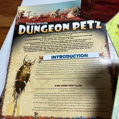 DUNGEON PETZ BOARD GAME Complete Czech Games Edition Some Stickers Used
