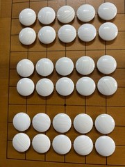Go Stones Clam Shell 180 Black 181 & Go Bowl Set Japan Vintage [No Go Board]
