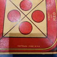 Vintage LUDO Aeroplane Race round New Zealand Toytown Board Only RARE