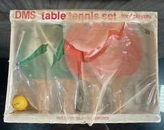 Vintage DMS Dick Miles Sports Table Tennis Beer Ping Pong Set Paddles/Net/Ball