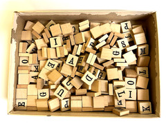 Milton Bradley Anagrams And Letters On Wood No. 4720 1930-1940