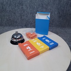 Shape Shuffle Speed Puzzle Game with Call Bell and Challenge Cards Multicolor