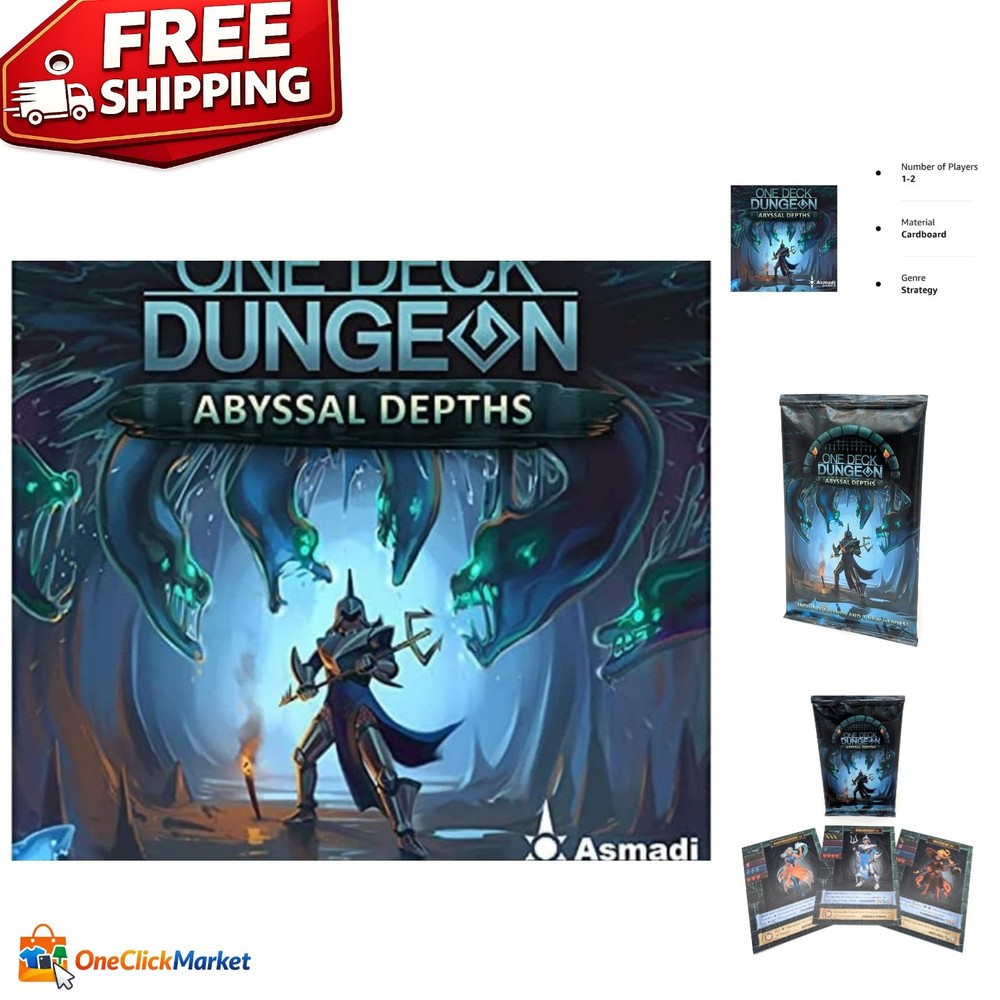 One Deck Dungeon: Abyssal Depths Mini-Expansion – Strategic Card Game Adventure