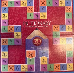 Pictionary 20th Anniversary Edition Board Game Family Hasbro – 100% Complete