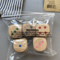 Dice Set New Demdaco Roll ‘Em Wooden Game Entertainment