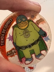 Rare Lot 12 Mexico THE SIMPSONS Tazos Moe Otto Todd Clear Shiny Collector Pogs