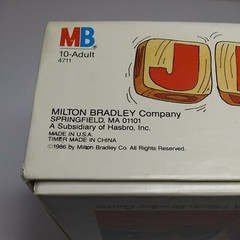 1986 Milton Bradley JITTERS Word Game . 100 % Complete 1 or More Player Age 10+