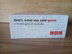 That’s What She Said The Party Game of Twisted Innuendos – TWS13777245