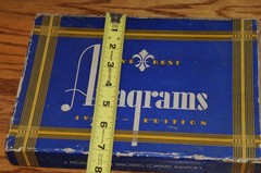 Vintage Anagrams Eye-Rest Ebony Edition Box And Tiles Games Traditional Game Old