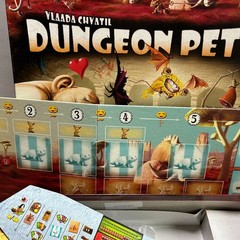 DUNGEON PETZ BOARD GAME Complete Czech Games Edition Some Stickers Used