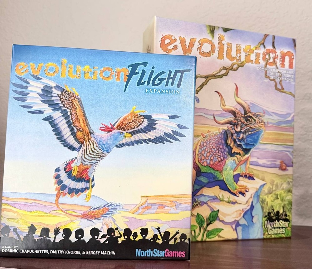 EVOLUTION Board Game 2015 PLUS FLIGHT EXPANSION NORTHSTAR