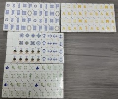 Atelier Amalfi Themed 4-Layer Blue Back American Mahjong Set