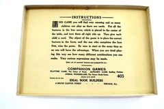 Antique 1912 FUNNY FACE GAME by Ideal Book Builders in NEW / NOS Condition