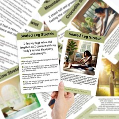 Somatic Therapy Exercise Cards – 40 Mindfulness Cards with Simple Practices, …