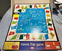 1963 Vintage Mouse Trap Board Game Complete Plastic 1960s Kids Toy Children Rare