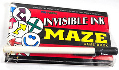Invisible Ink MAZE Game Book YES & KNOW Travel Game, Lee Publications