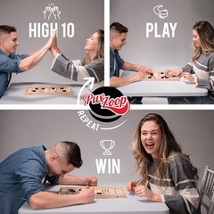 Fast Sling Puck Game – Your Speed and Accuracy with This Fast-Paced Wooden A…