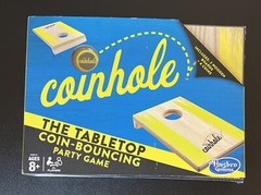Hasbro Coinhole Table Top Coin Bouncing Party Game Cornhole