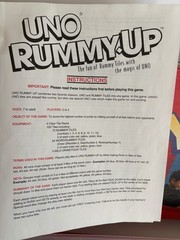 Uno Rummy Up Game Fun Of Rummy Tiles 1993 READ