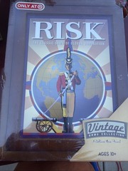 RISK VTG Game Collection Wooden Bookshelf Wood Box 2009 Board Game New Sealed