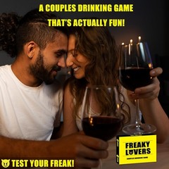 Couple Drinking Game for Date Night to Your Freak, Fun Couple Game for Roman…