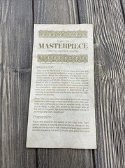 Masterpiece The Art Auction Game Replacement Parts Piece 1970 instructions