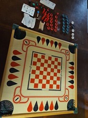 Vintage 1970 Carrom Game Board Table Model No. 108RS.
