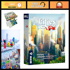 Modern City Building Board Game – Strategy Game for 2-4 Players, Ages 10+, 35 Mi