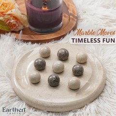 Marble Tic Tac Toe Board Game 6″ Classic Board Game Modern Home & Table Decor