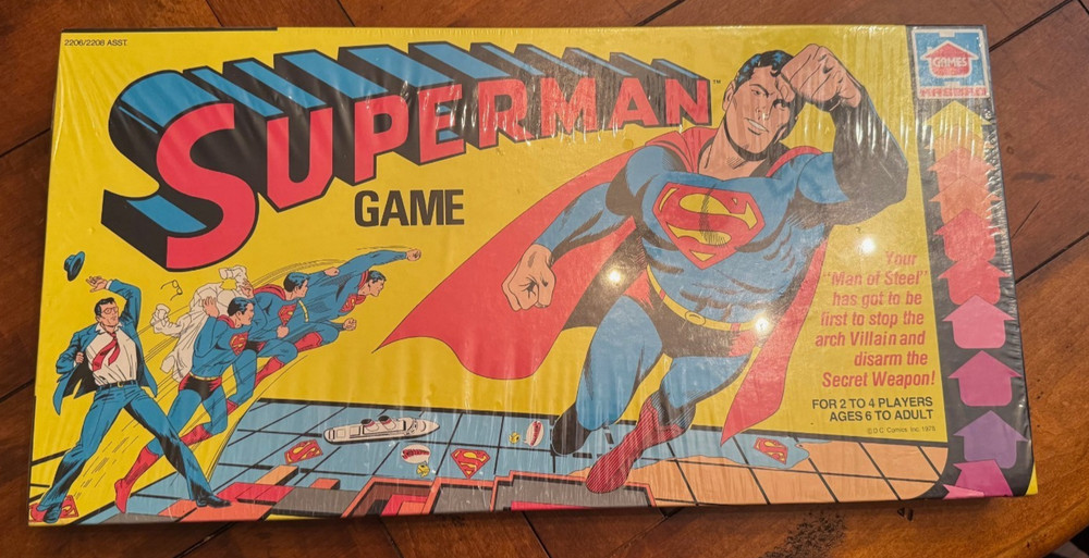 1978 SUPERMAN GAME STILL FACTORY-SEALED!