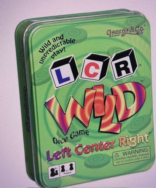 George & Company – LCR Wild Dice Game – one game