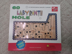 Sterling Games 60 Hole Wooden Labyrinth Game Complete