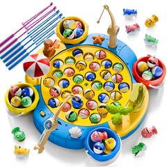 Magnetic Fishing Game for Kids 3-8, 66 PCS Board Game, Perfect Birthday Gift