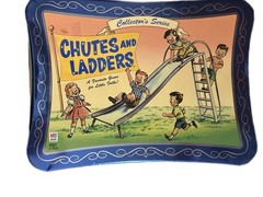 Chutes And Ladders Collector’s Series 100% Complete Board Game In Tin 2003