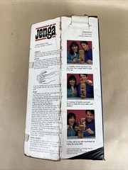 Vintage 1986 Jenga Block Game In Original Box Milton Bradley Missing 1 Block