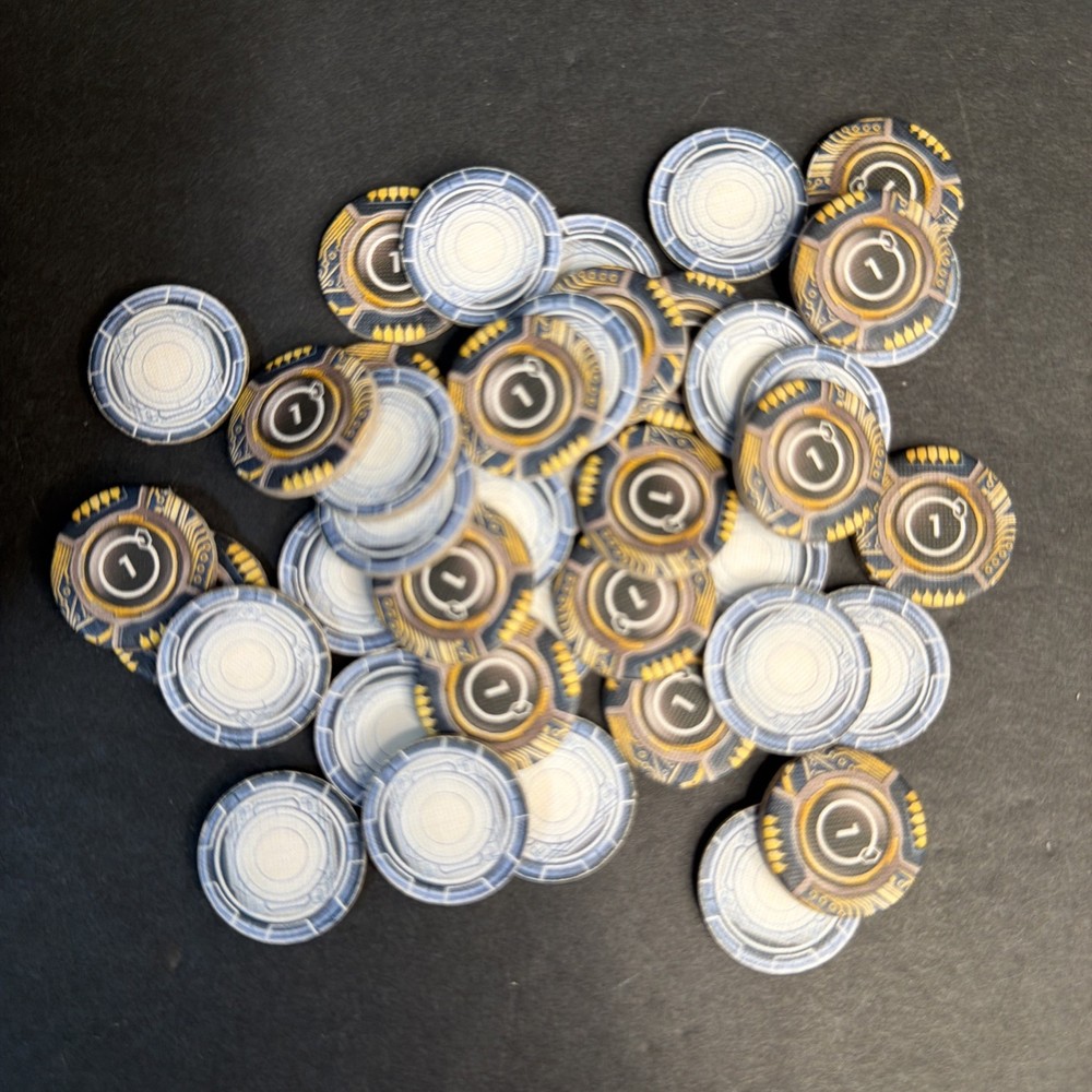 Netrunner LCG 2012 Core Set Replacement Lot of 40 One-Credit Advancement Tokens