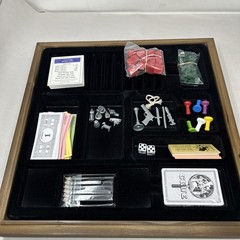 MONOPOLY and Clue Deluxe Vintage 2 in 1 Wood Game Collection Set Complete