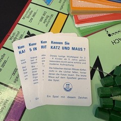 Vintage MONOPOLY Game GERMANY/German All Wooden Pieces Complete 60s