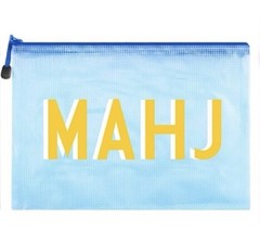 Sunnymove Large American Mahjong Tiles Storage Bag Empty Mahj Party Gifts 14×10