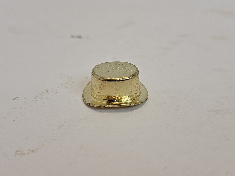 Monopoly Deluxe Anniversary 1985 Edition Gold Tone Top hat Replacement Part