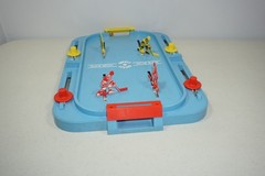 Vintage 1970 Ideal Toy Corp. Sure Shot Hockey Table Top Marble Game