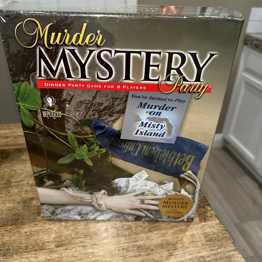 Murder Mystery Murder On Misty Island Dinner Party Game Sealed NEW