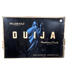 Vintage 60s Fuld Ouija Mystifying Oracle Talking Board Spirit Planchette W Pin