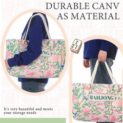 Sunnymove Empty 9.06 x 7.68 x 2.95 inches, Blue and White with Pink accents