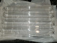 CAYOULR Mahjong Racks with Pushers Set of 4 Clear Acrylic Tile Racks Open Box