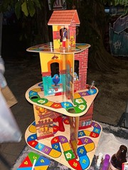Oops & Downs Firehouse Full of Fun Board Game 1992 Mattel Missing 1 Piece (tube)