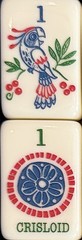 Crisloid 9 Florence Mahjong Tile Set– Creamy White, Crisloid Mah Jongg, NEW