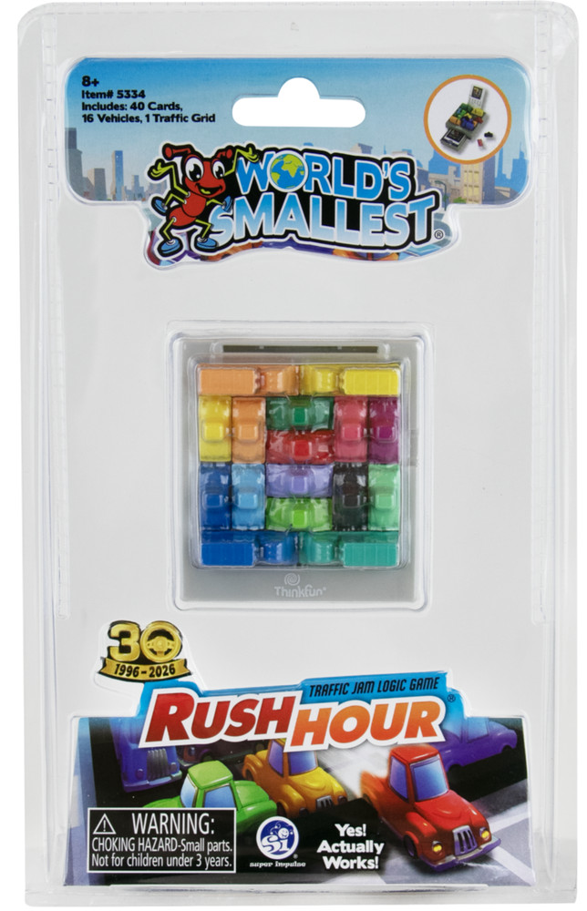 World’s Smallest RUSH HOUR Traffic Jam Puzzle Board Game Toy